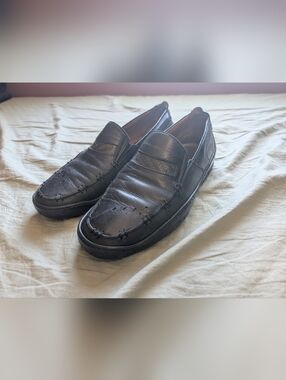 Michael Toschi Leather Mach Carbonlinte Driving Loafers M9 Black
